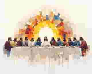 Yezavesu Kit de pintura por números The Last Supper para adultos iniciantes, kits de pintura por números Jesus adulto em tela sem moldura, pintura acrílica DIY por números para decoração de parede de