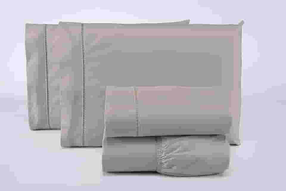 Jogo Lençol Casal 3 Peças 400 Fios 100% Algodão Premium (Bege)