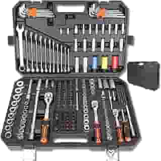 Botahan Kit Ferramentas 222 Peças, Maleta de Ferramentas, Reparo de Automóveis, Aço cromo vanádio CR-V