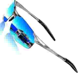 ROCKNIGHT Óculos de sol Driving HD polarizados UV400 ultra leves Al-Mg Golf Fishing Outdoor
