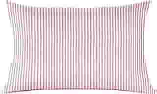 Fronha Listrada Teka Harmonia Rosa 100% Algodão