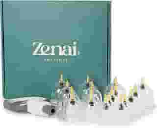 Zenai - Kit Ventosa Com 18 Copos e Bomba de Alta Sucção Ventosaterapia Massoterapia