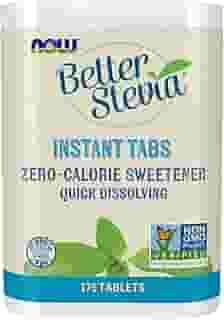 Now Foods, Better Stevia Instant Tabs, Zero-Calorie Sweetener, Certified Non-Gmo, Gluten-Free, 175 Tablets