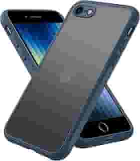 PinLiSheng Capa Fosca para iPhone SE 2022/3rd/2020/2ª geração, 8/7, Protetora à Prova de Choque, 4,7 Polegadas, Translúcida, Antiimpressões Digitais