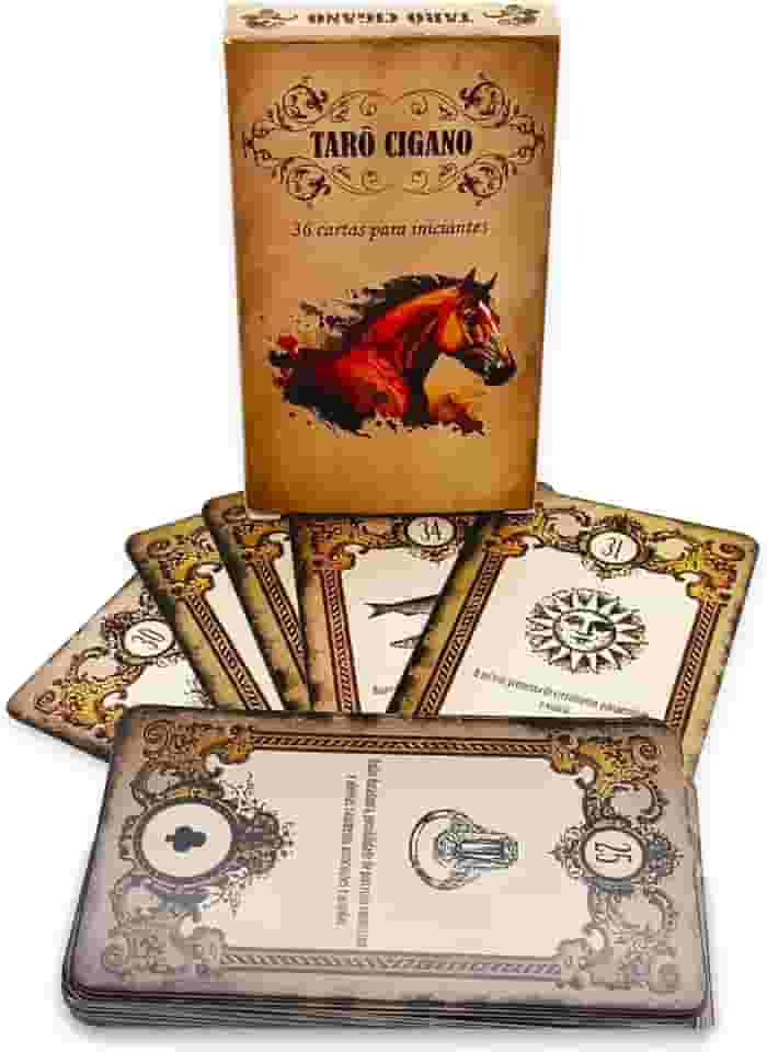 Baralho Tarô Cigano iniciantes Cartas Tarot Com 36 cartas