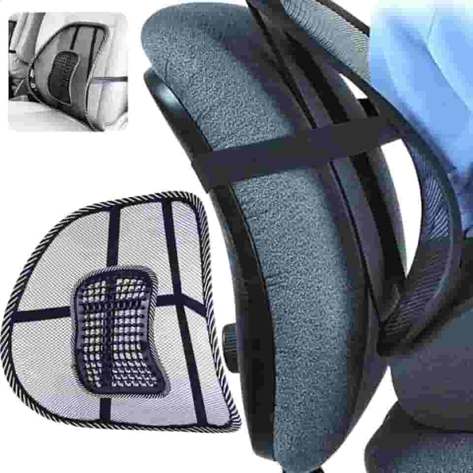 Encosto Lombar Supermedy Suporte Lombar Apoio Conforto Lombar Alívio da Dor nas Costas Postura Correta Apoio para a Coluna Suporte para Cadeira de Escritório Encosto para Cadeira JCanova Store