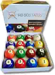 Jogo 16 Bolas Bilhar Pool Num Faixadas 50 mm - Rei dos Tacos