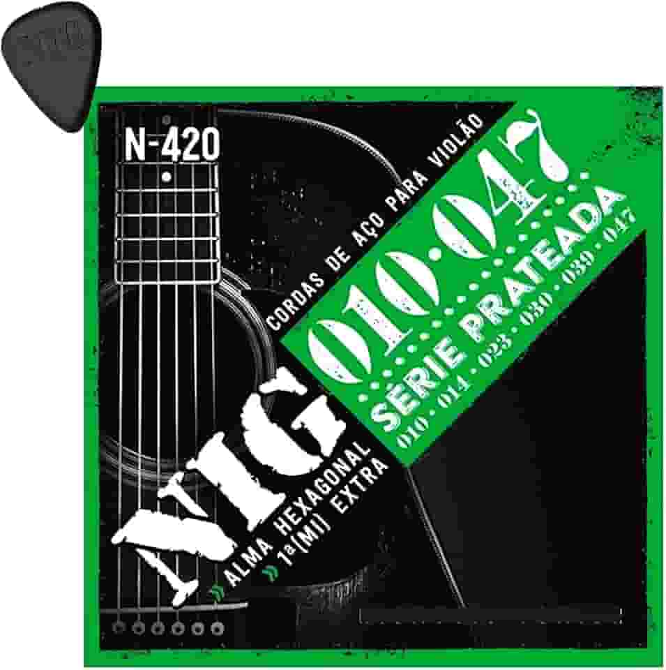 Encordoamento Para Violão Aço 6 Cordas Nig 010/047 N420