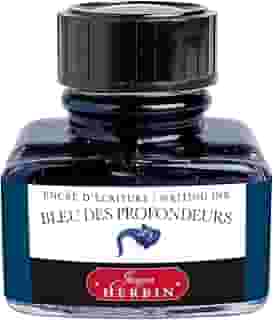 Herbin The Jewel of Inks Tinta Para Caneta Tinteiro, Azul (Blue Des Profondeurs), 30 ml