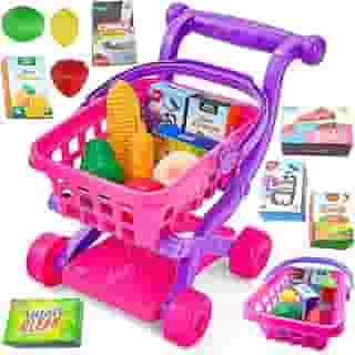 BS TOYS Carrinho de Supermercado Rosa Bs Toys