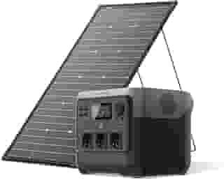 EF ECOFLOW Gerador Solar 220V RIVER 2 Pro 768Wh com Painel Solar Portátil 125W | 4 EU Tomadas AC 800W com X-Boost até 1600W | Estação de Energia Portátil para Emergências, Camping, RV e Uso Doméstico