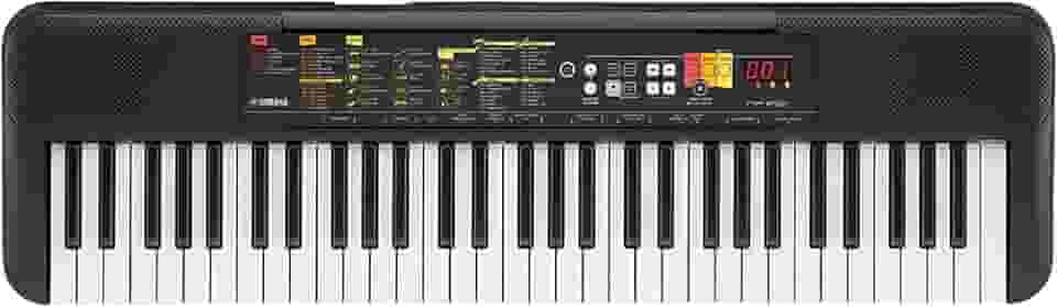 Yamaha PSR-F52 - Teclado digital portátil e compacto com 61 teclas, 144 vozes de instrumentos e 158 estilos de acompanhamento, preto