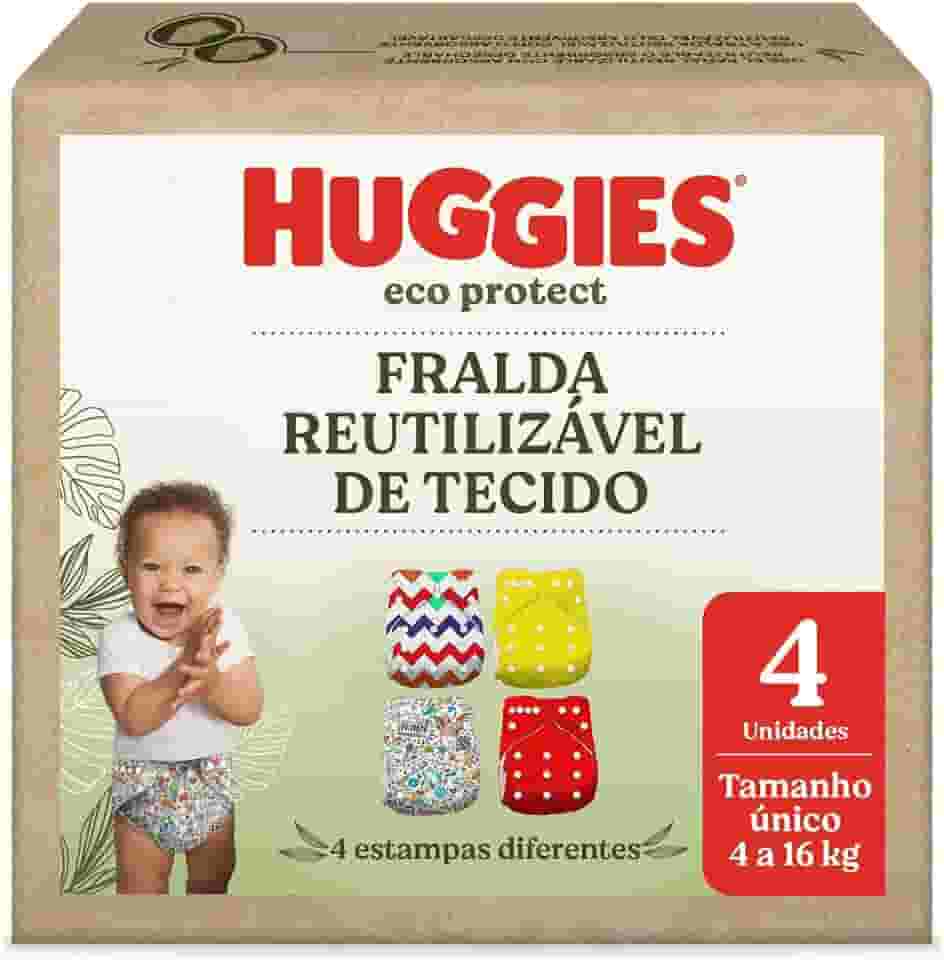 Huggies Fralda Reutilizável Eco Protect Tam. Único - 4 un