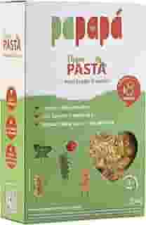 Papapá, Macarrão Infantil, Papa Pasta, Mini Fuzilli Tricolori, Vegetais, 200g, Verde