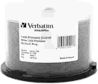 Verbatim DVD+R 4,7 GB 16X DataLifePlus Branco Inkjet Printable, Hub Printable - 50pk Spindle - 94917, Branco