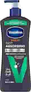 Vaseline Men Loção 3 em 1 para rosto, mãos e corpo para homens, para pele seca, absorve em apenas 15 segundos para pele hidratada 575 g
