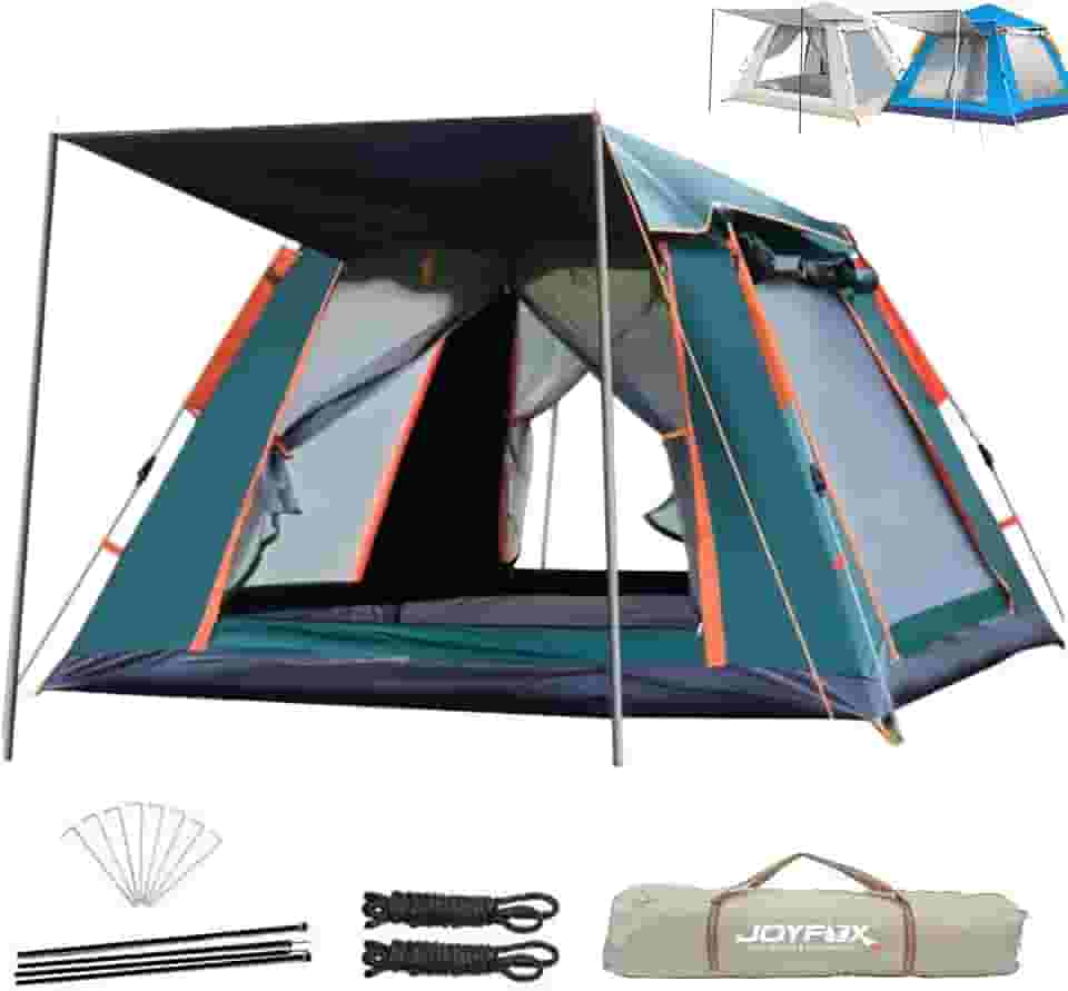 Joyfox Barraca De Camping Automatica Upf 50+ Impermeavel 1500mm Grande Para 5-8 Pessoas 240 * 240 * 155cm