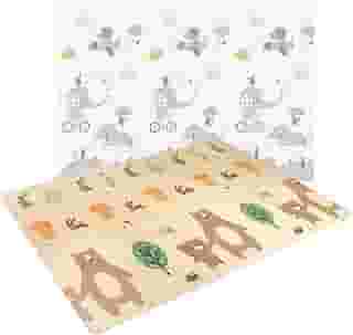 Shaolong Tapete Térmico Infantil Atividades Dupla Face Dobrável Macio 8mm 150x200cm (Urso/Elefante)