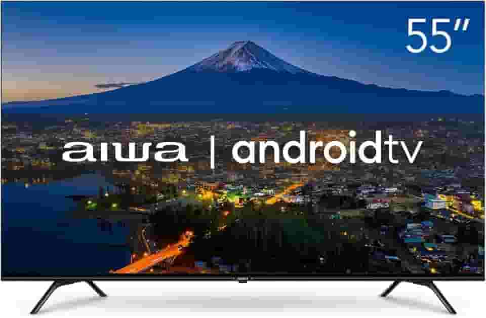 SmartTV Aiwa 55” Android, 4K, Borda Ultrafina, Dolby Vision & Atmos - AWS-TV-55-BL-01 TV 55" ANDROID - BORDA INFINITA AWS-TV-55-BL-01 BIVOLT