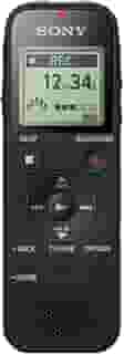 Sony Gravador de voz digital estéreo ICD-PX470 com gravador de voz USB embutido, preto