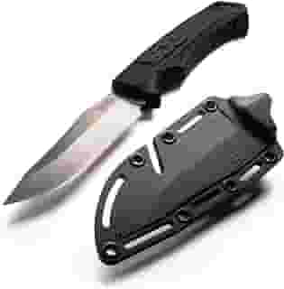 SOG Faca de sobrevivência com bainha – Faca de campo com lâmina fixa de 10 cm e faca tática de Bushcraft com lâmina de faca de caça completa (FK1001-CP)