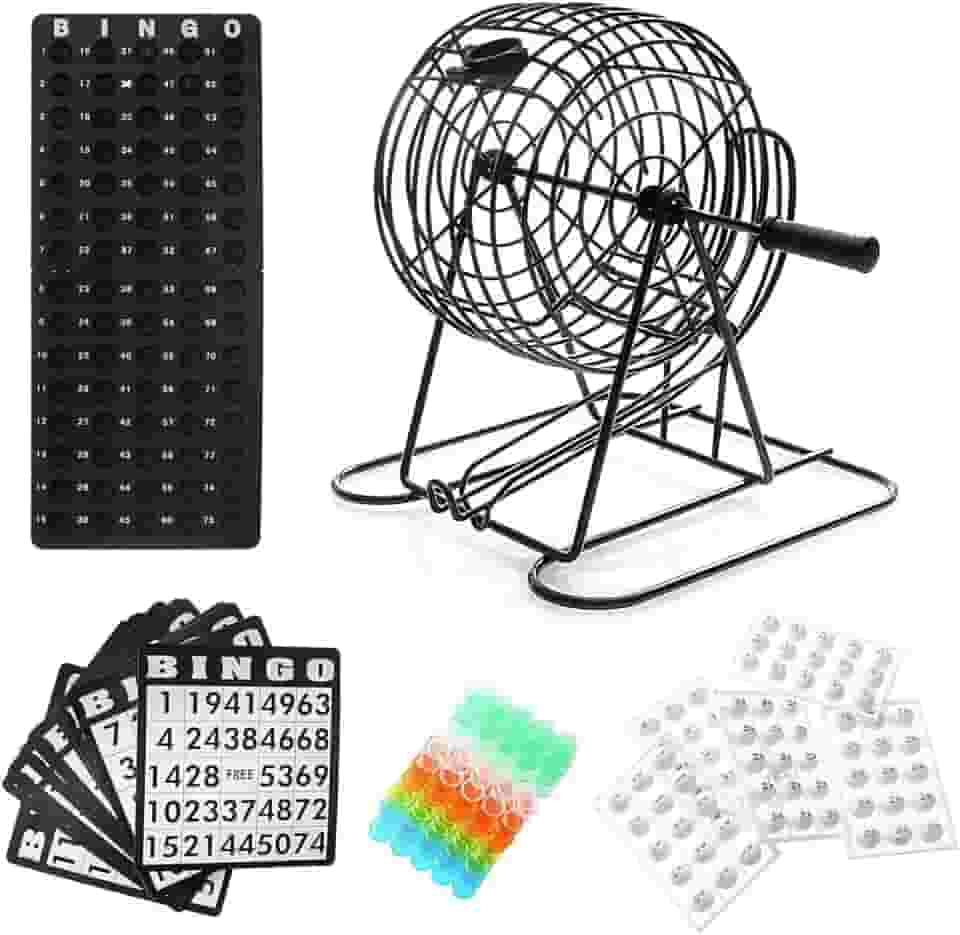 Bingo Profissional Completo Metal Tabuleiro Bola Festa Jogo