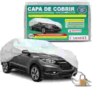 Capa para carro suv compacto forro total com cadeado impermeavel proteção UV Silver