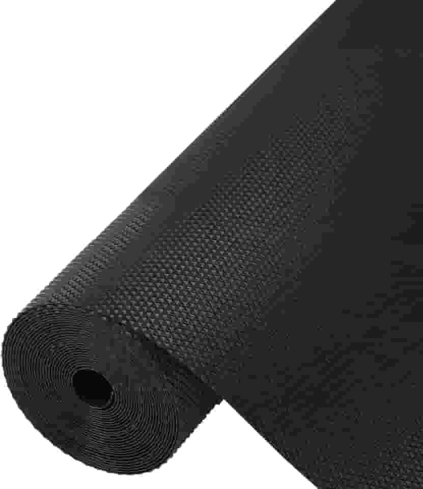 Material EVA impermeável para armário de cozinha, tapete de gaveta à prova de óleo para geladeira, armazenamento de armário 30 cm x 100 cm - preto