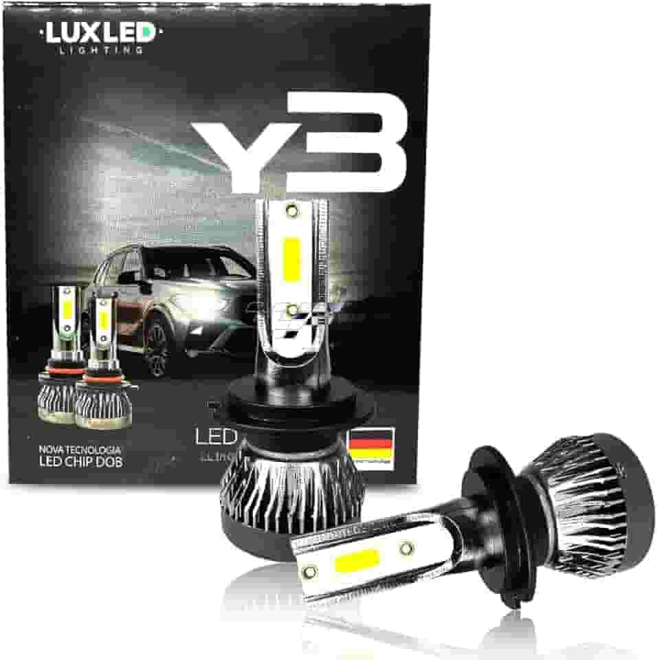 Kit Ultra Led Super Branca 6500k 22000 Lumens H4 H7 H1 H11 H3 HB4 H16-PSX PAR LÂMPADA FAROL ALTO BAIXO MILHA NANO Y3 C/COOLER 12V 36W IMPORTADO TOP (H7)