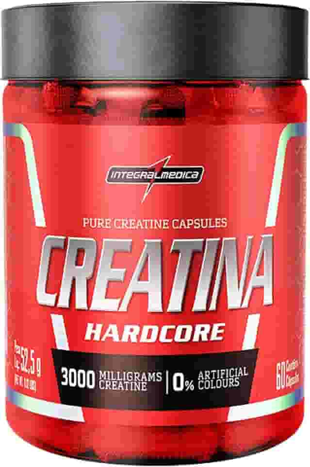 Integralmedica - Creatina em Cápsulas Hardcore - 100% Pura e Monohidratada - 60 Cápsulas