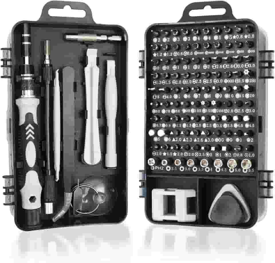 Conjunto de chaves de fenda com mini precisão, conjunto 115 em 1, kit de ferramentas de reparo profissional com driver magnético para celular, computador, laptop, relógio, PS4 e outro