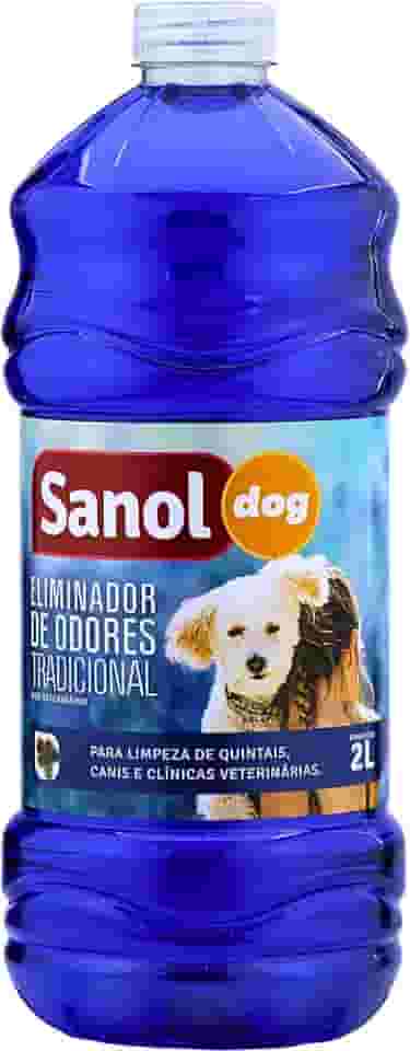 Sanol Dog Eliminador De Odores Para Cães E Gatos Tradicional 2 Litros Azul