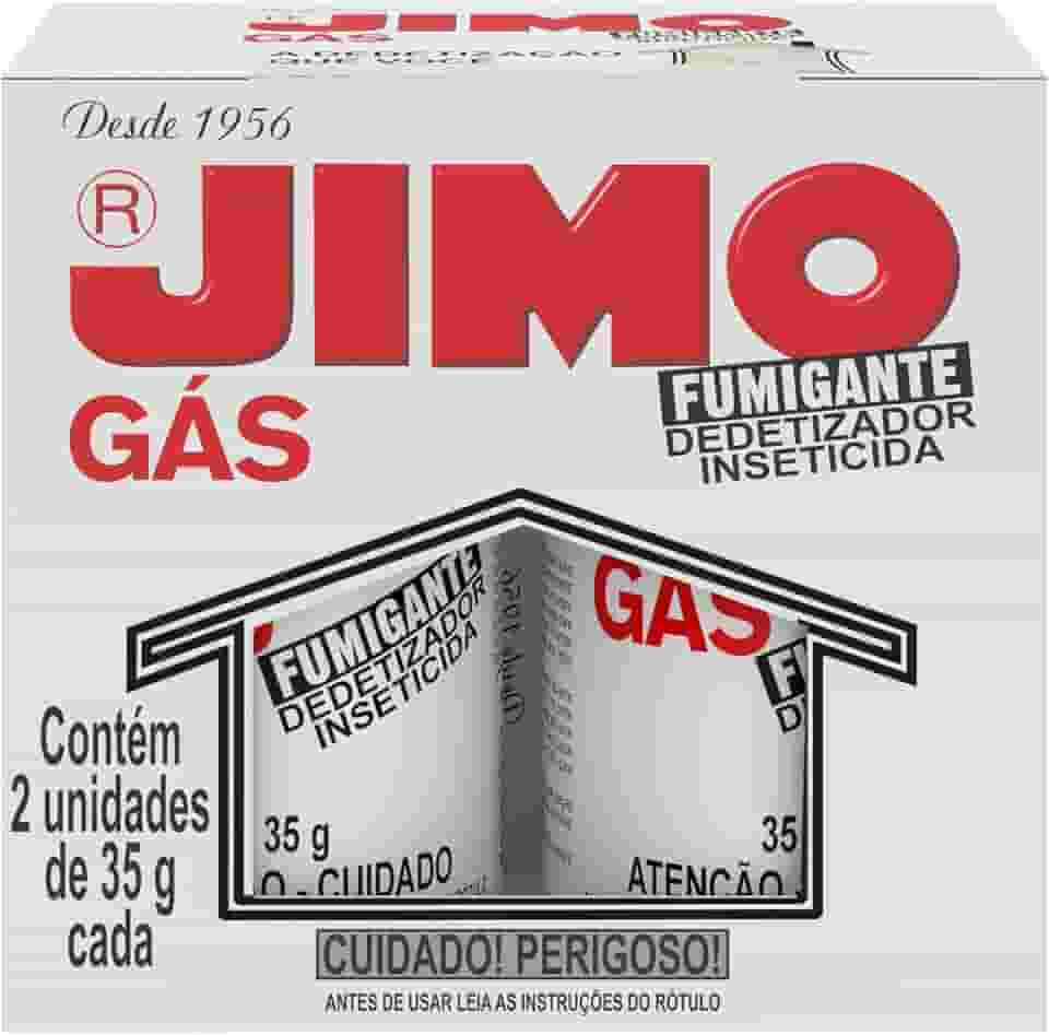 JIMO Gás Fumigante Inseticida Desinsetização de Casas e Ambientes Fechados Eficaz contra Barata Aranha Pulga e Insetos Caseiros Estojo com 2 Tubos 35g