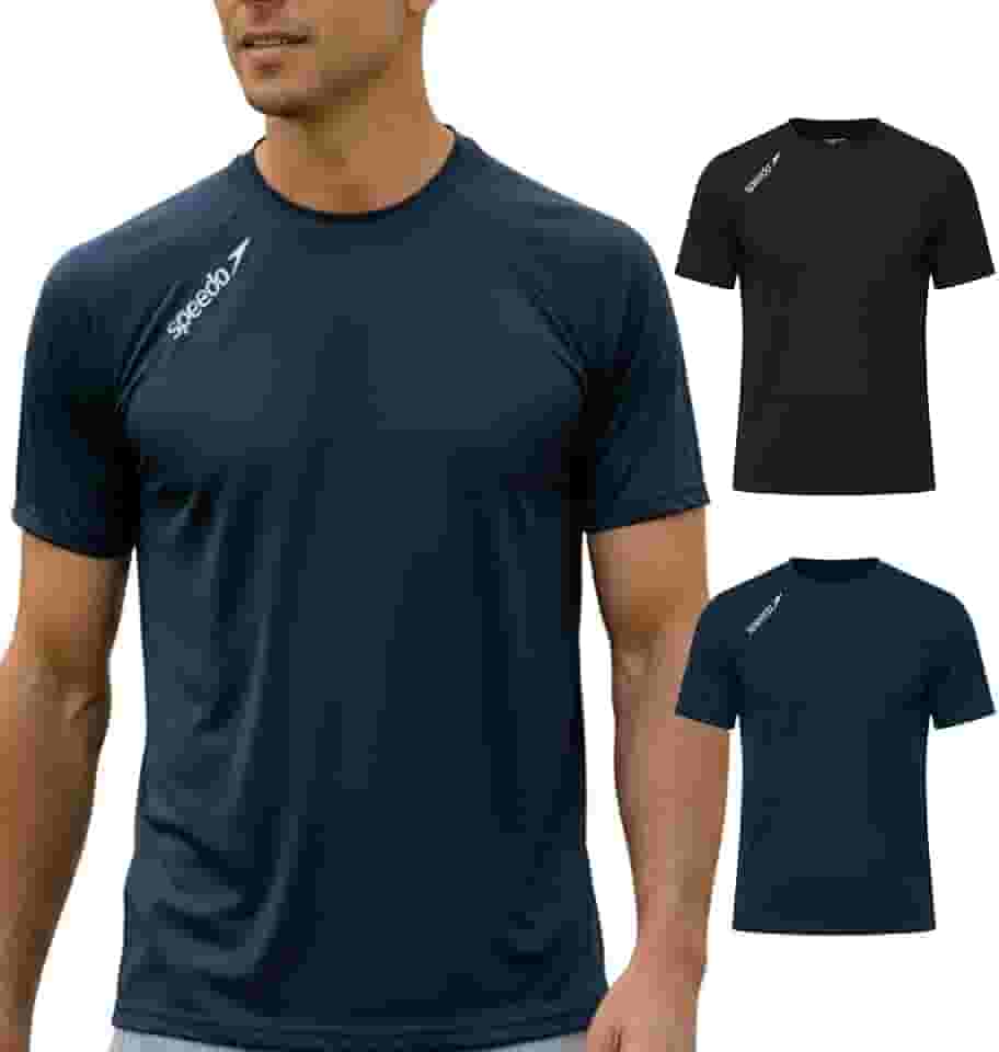 Kit 2 Camisetas Dry Fit Academia Esportiva Masculina Speedo