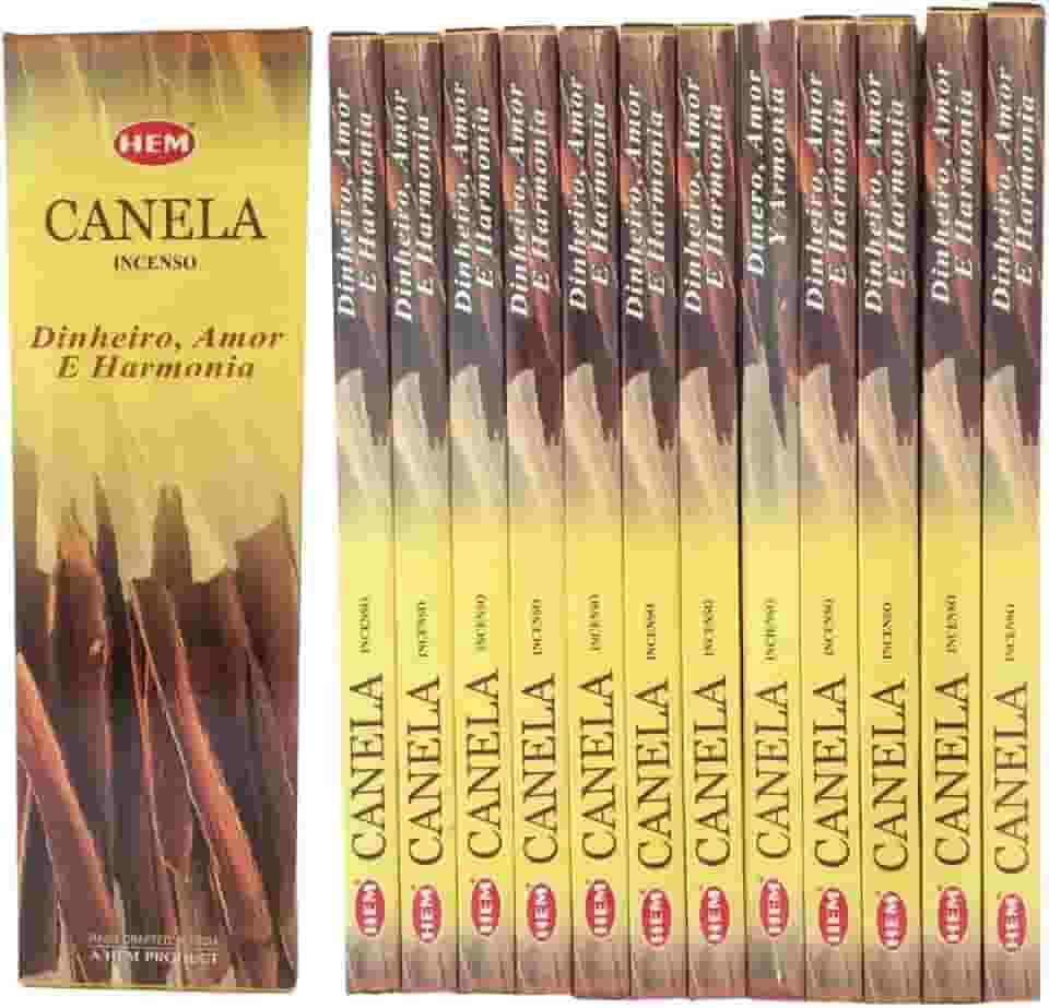 Incenso Indiano Hem Canela - Prosperidade 12 Caixas