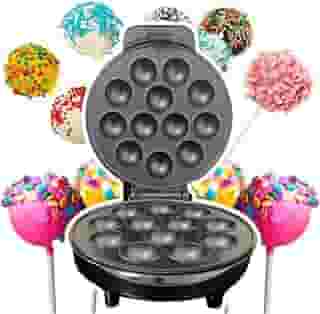 Maquina De Cake Pop 12 Bolinhos Cupcake Crepeira 110V e 220V 1000W Antiaderente Mini (110V)