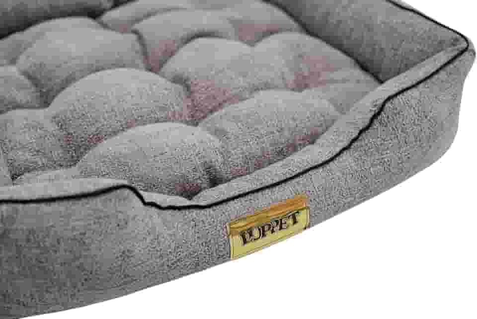 Luppet Cama Com Colchão Removivel Para Cachorro Ou Gato Até 5Kg Cinza Helsinki Tam. M