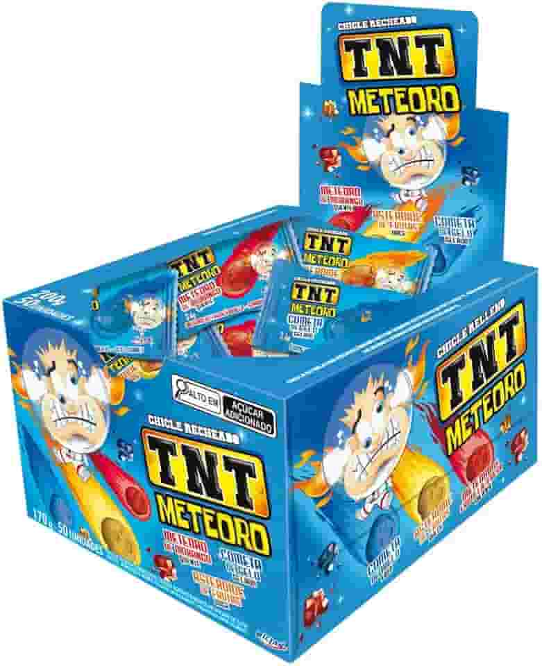 Chicle TNT Meteoro Sortido Display com 50 unidades