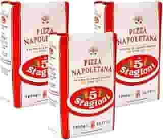 Farinha de trigo 00 Italiana Le 5 Stagioni - Napoletana Pack c/ 3