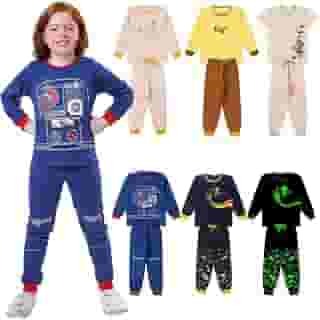 Lote 3 PIJAMAS INFANTIS INVERNO Menino ou Menina - 1 ao 10 Anos