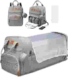 Mochila Bolsa Maternidade Impermeável Grande Para Meninos E Meninas- Mochila Maternidade com Trocador Portátil, Grande Capacidade e Múltiplos Compartimentos
