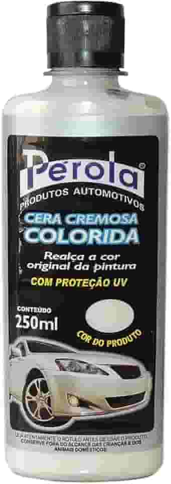 Cera Automotiva Cremosa Colorida Branco Proteção Uv Carro