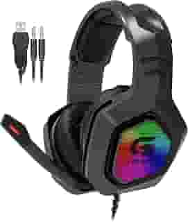 HEADSET GAMER RGB BLACK HAWK PRETO Fortrek G