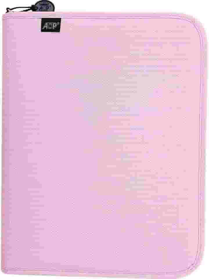 Fichário Escolar, Sweet, com Zíper, Rosa com Estojo + Divisórias, 96 Folhas, ACP