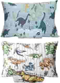 Kit 2 Jogos de Cama com Elastico Tema Dinossauros Dino Verde e Dinossauro Jurassic Realista Antialergico