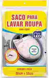 Saco para Lavar Roupa/Lingerie com zíper (30x35cm) | Plast Leo (Ref.: 388)