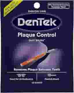DenTek Limpadores interdentais Easy Brush Advanced Clean, padrão, 10 unidades