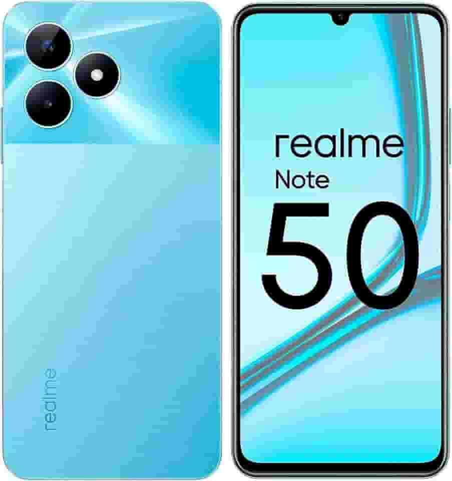 Smartphone Realme Note 50 RMX3834 3 GB de RAM/64 GB/Tela 6.74"/Dual Sim LTE - Azul celeste