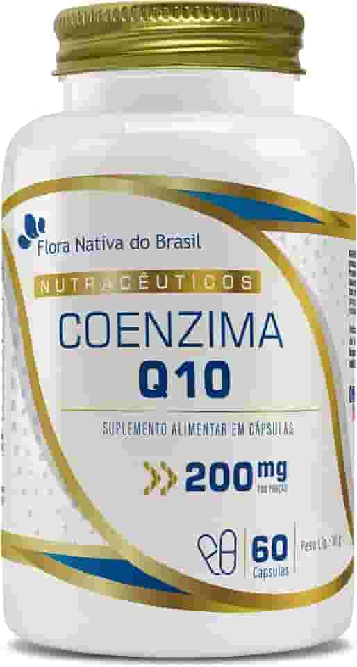Coenzima Q10 100% Pura (200mg por porção) 60 Caps Flora Nativa