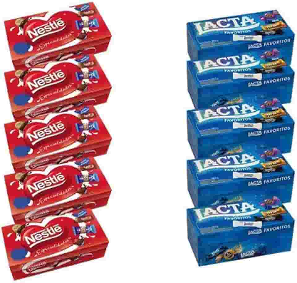 Kit C/10 Caixas De Bombom - Nestle E Lacta